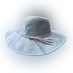 Blue Braided Band Hat